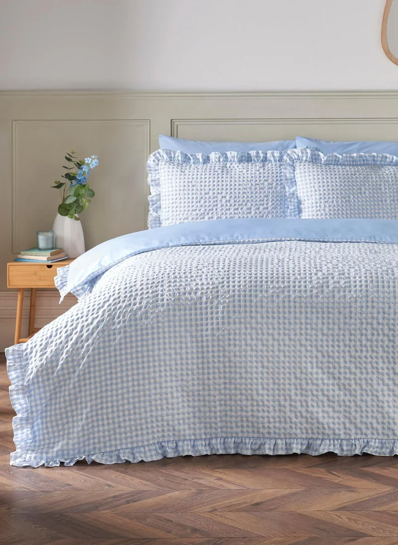 ماتلان Blue Gingham Duvet Set